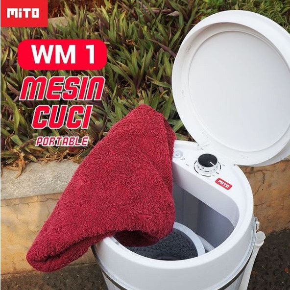 Mito Mesin Cuci Portable WM1 FREE Packing Kayu untuk pengiriman luar kota