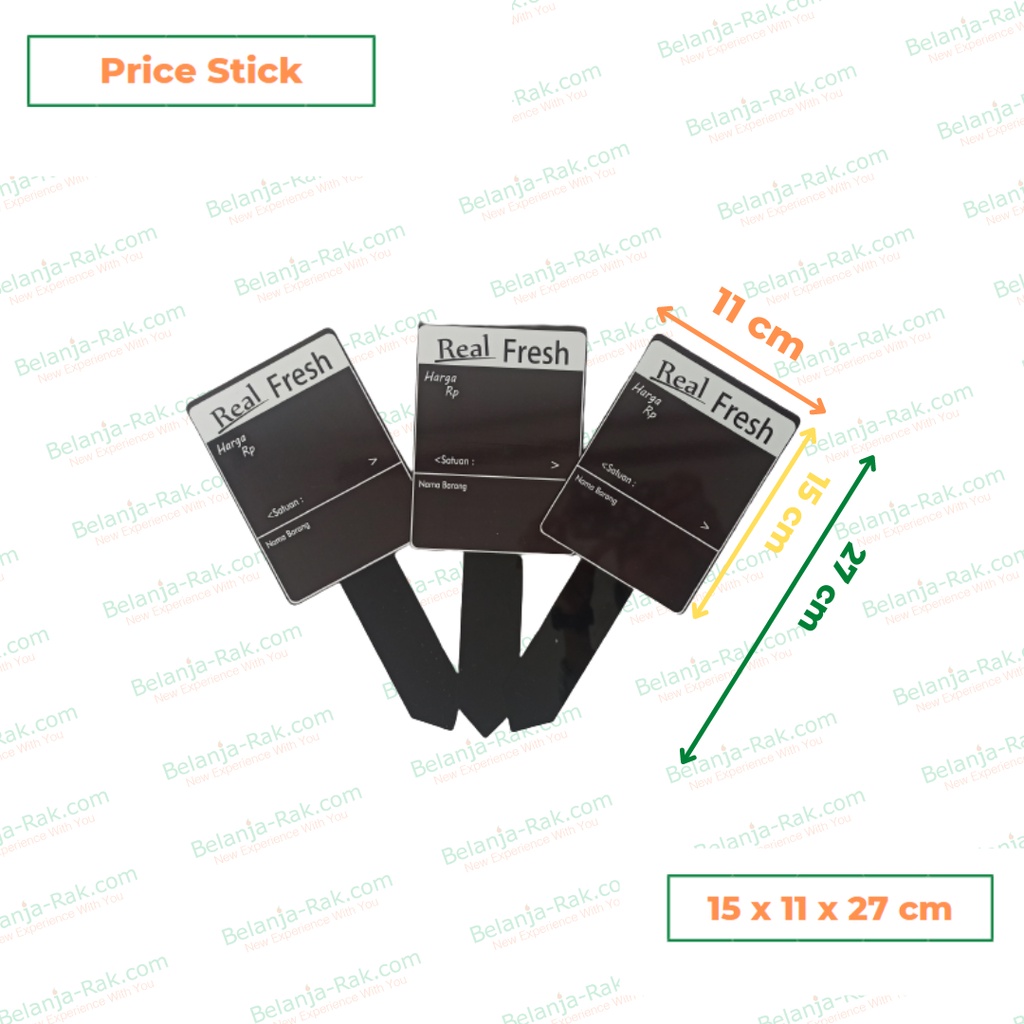 

Price Stick Bahan Akrilik Warna Hitam