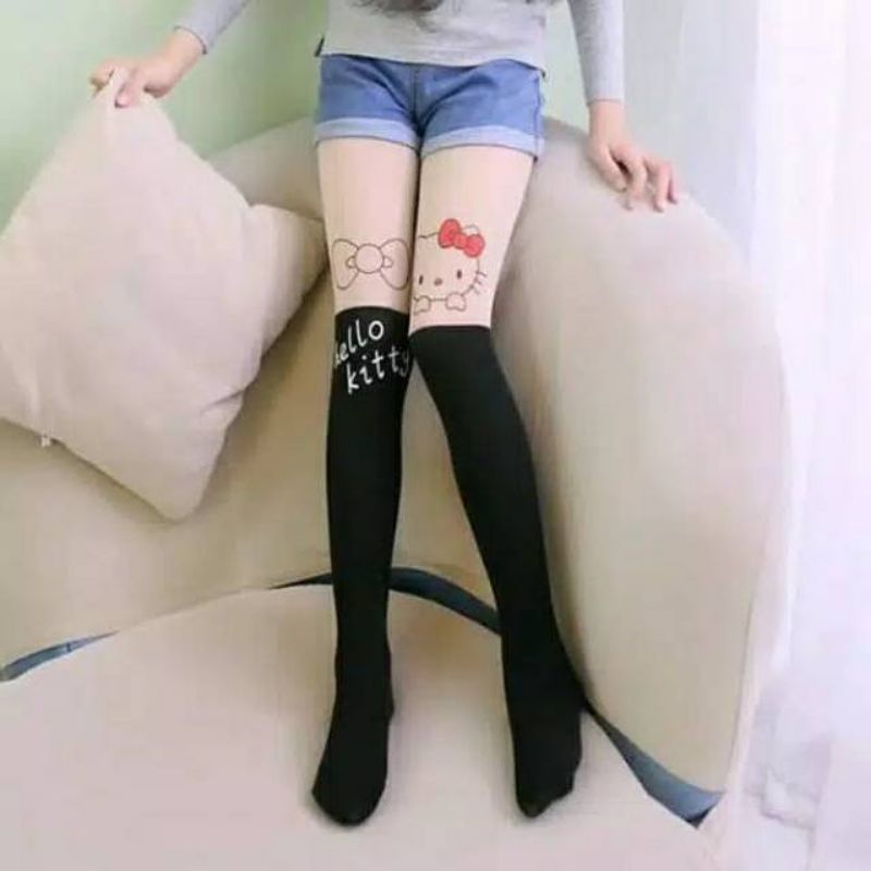 Stocking Anak Impor Hello Kitty, Bunny Size Luar