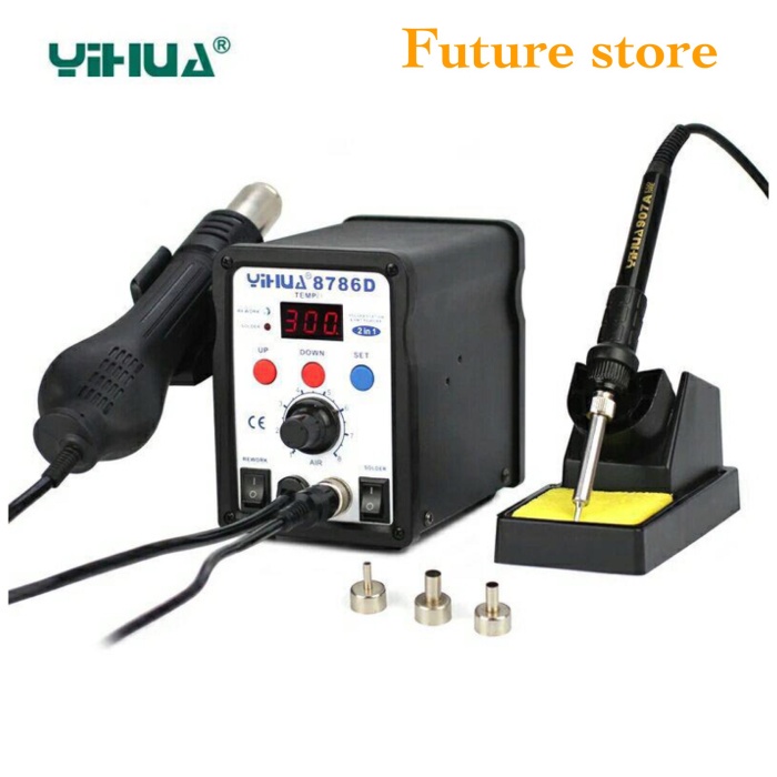 YIHUA 8786D Solder Uap / Blower / Rework Station 2 in 1 Original