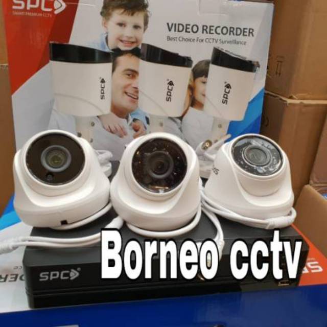 Paket kamera cctv 8ch 2mp spc full hd new series spc uvr komplit