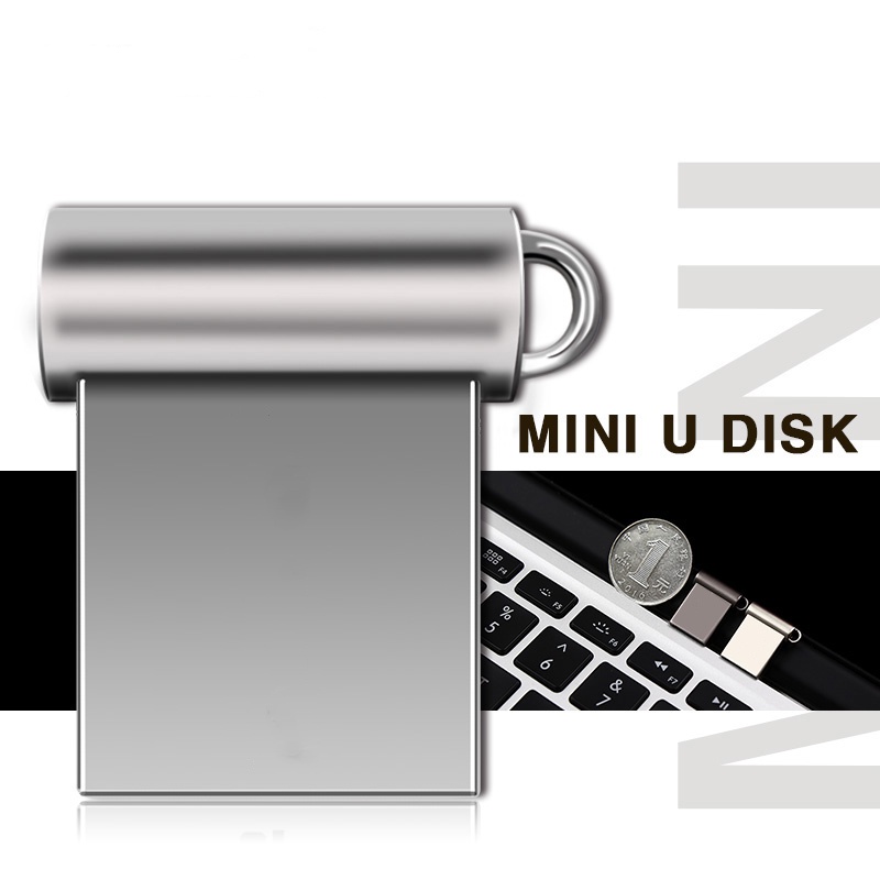 Flashdisk USB Mini Portable High Speed 4GB / 8GB / 16GB / 32GB / 64GB / 128GB Warna Hitam / Silver