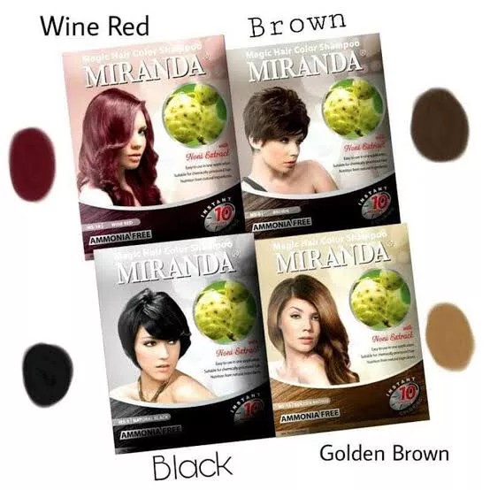 ❤ jselectiv ❤ MIRANDA Magic Hair Color Shampoo With Noni Extract | Shampoo/Sampo Noni Warna MIRANDA