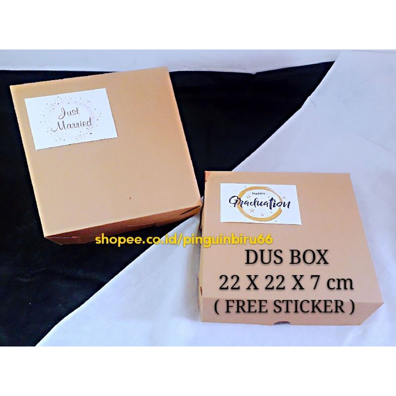 

DUS BOX free sticker EVENT SPECIAL.HADIAH.BINGKISAN.(22 X 22 X 7 cm)