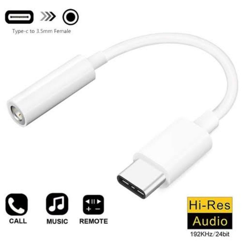 converter Usb Type C to Headset Jack Audio 3,5mm Aux