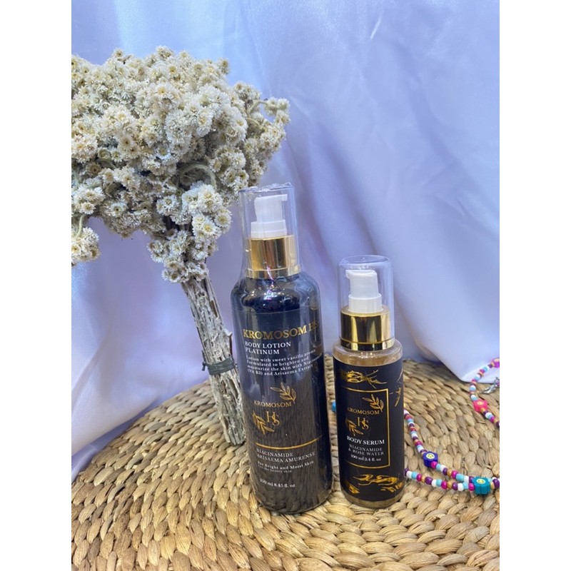 PAKET HEMAT‼️ HB KROMOSOM PLATINUM BPOM + BODY SERUM BPOM