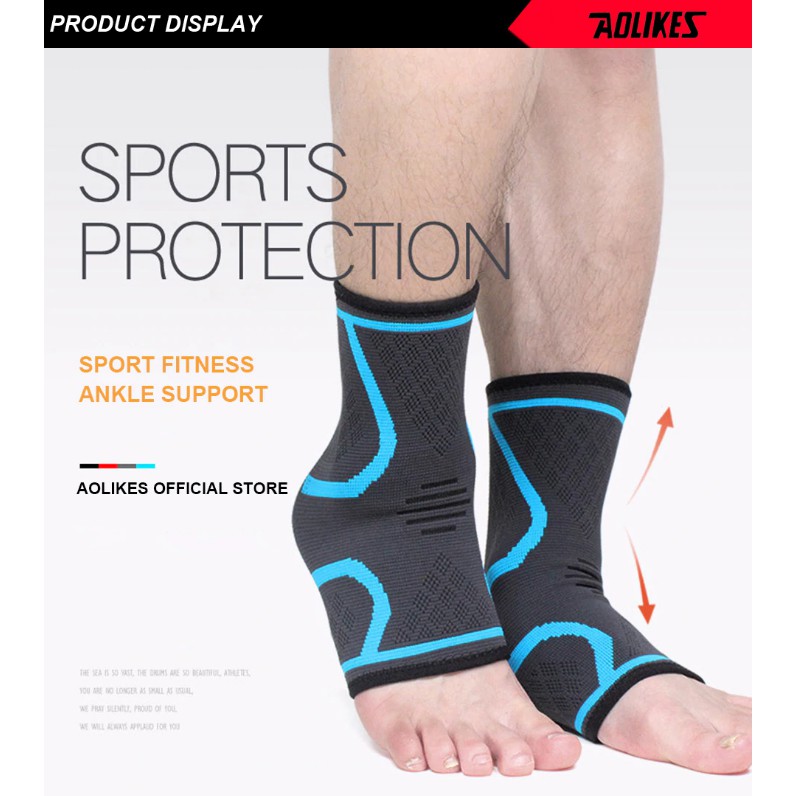 AOLIKES 7132 Ankle Support Pelindung Ankle Kaki Ankle Bracer Ankle Protector Fitness Gym Olahraga