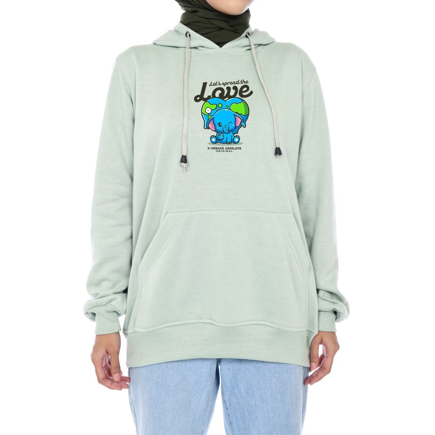 X Urband Absolute Sweater Hoodie Love Earth A275