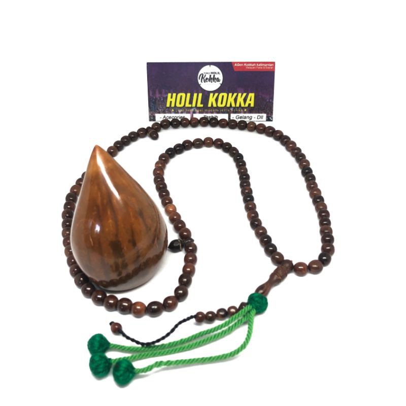 Tasbib Kaukah Bulat Rumbai Tasbih Kokka Bulat Rumbai Tasbih 99 Kaukah Tasbih Kayu Holil Kokka