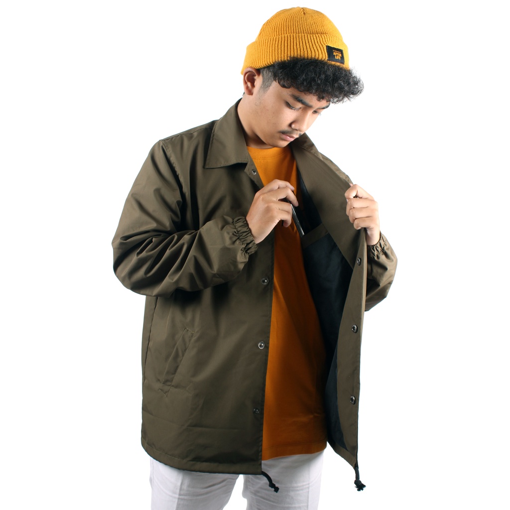 AFTERLIFE - Coach Jacket Temp Olive