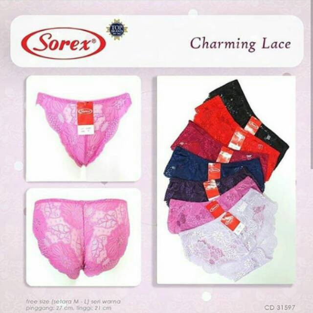 CELANA DALAM WANITA RENDA 31597 SOREX