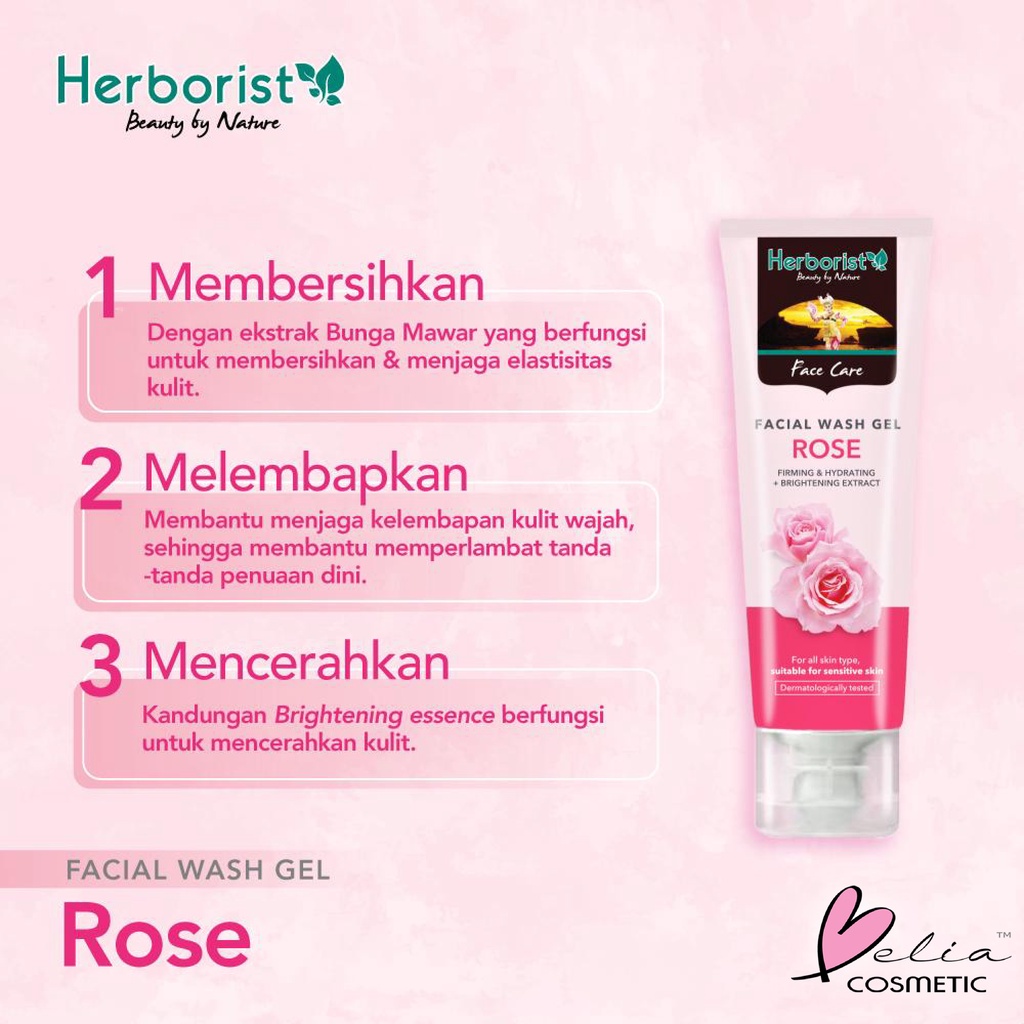 ❤ BELIA ❤ HERBORIST Facial Wash | HERBORIST Facial Gel | Herborist Sabun Wajah | Pembersih Wajah | OLIVE ZAITUN | TEA TREE | ROSE | ALOE VERA | BPOM