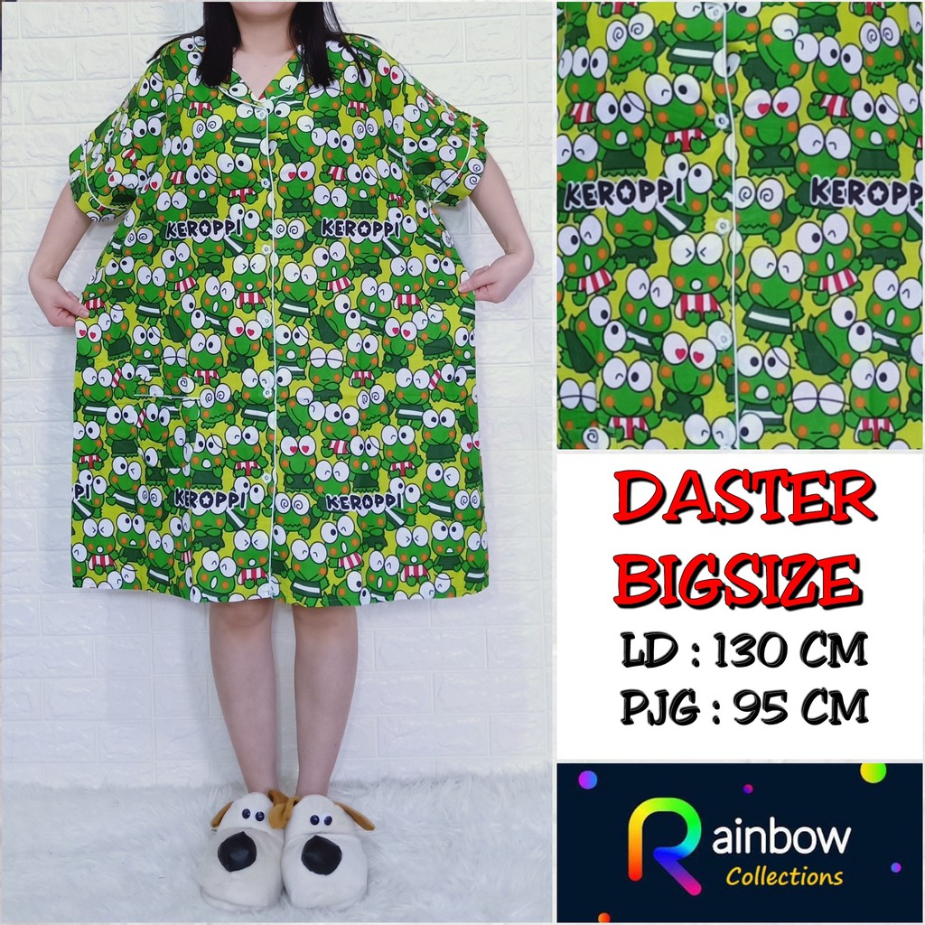 Piyama DASTER DEWASA, katun jepang, FIT TO XXXL / BIGSIZE /JUMBO , motif