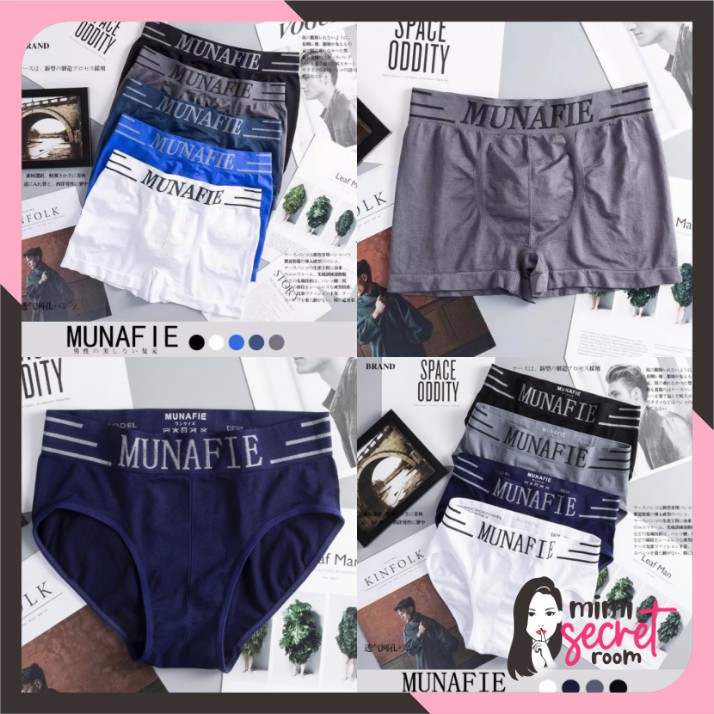 ❤ MIMI ❤ Boxer Munafie Pria CD Underwear Sempak Pria Import Murah