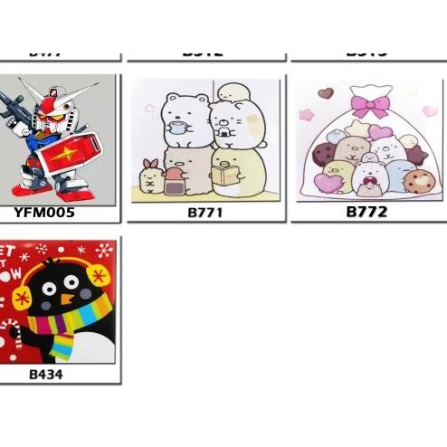 

METH PAINTING BY NUMBER 20X20 CM CHRISTMAS SUMIKKO GURASHI SNOW FLAKE - B434, PLASTIK BIASA