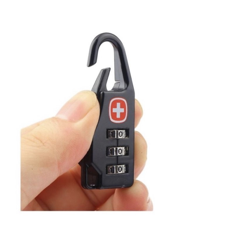 Gembok Swiss Password Code Lock - Gembok Koper Safety - Ziper Lock - Gembok.