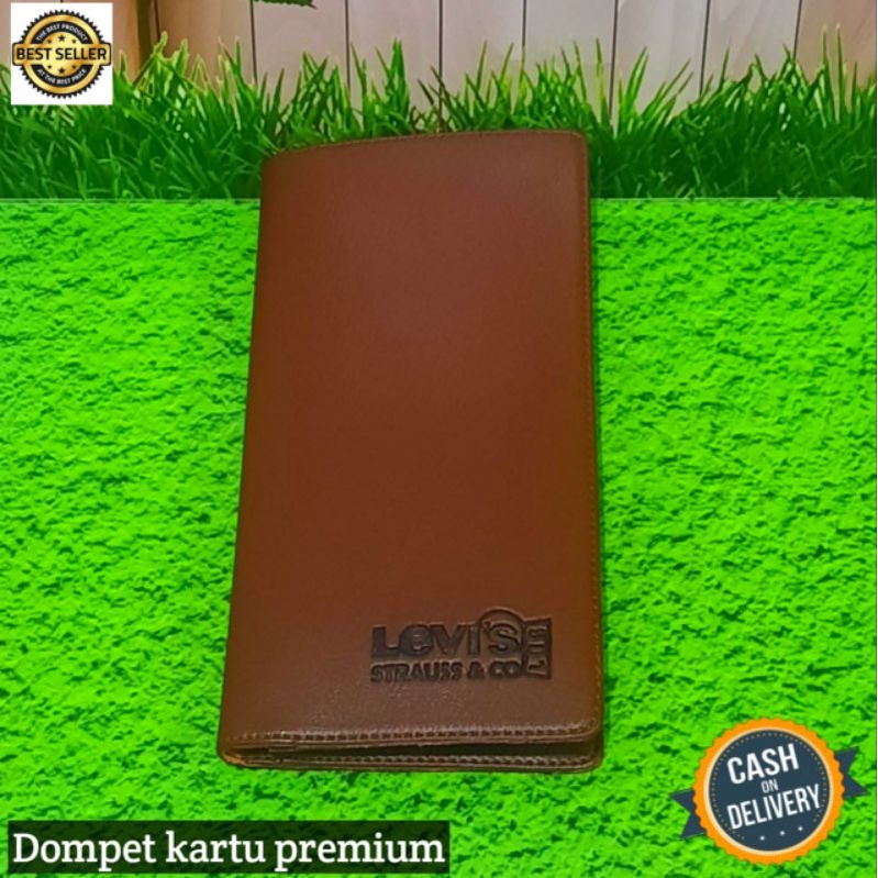 Dompet pria/wanita dompet kartu premium dompet panjang lipat dua