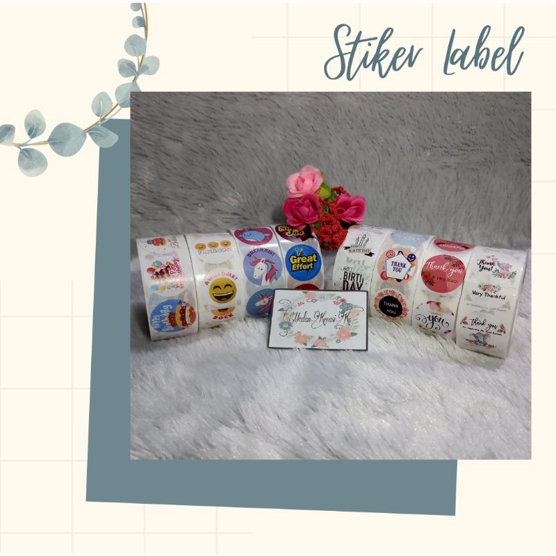 

[MEDANKREASIKU] 50/100 PCS STIKER LABEL, STIKER ROLL, STIKER PACKAGING, STIKER HAMPERS