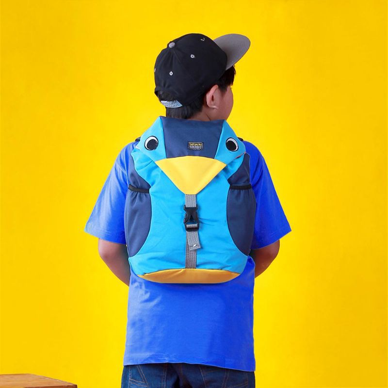 Tas backpack anak sekolah SD SMP karakter pinguin - Tas serut ransel anak laki laki cowok - terbaru