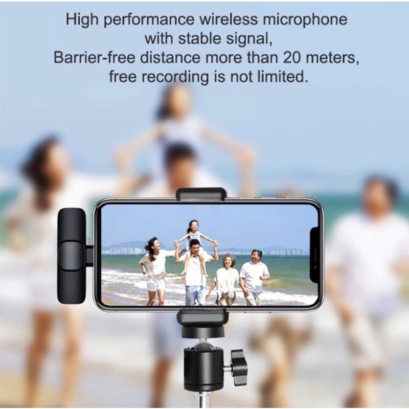 MICROPHONE WIRELESS FOR ANDROID IPHONE MIC LAVALIER LIVE SHOW - BENUA DUNIA