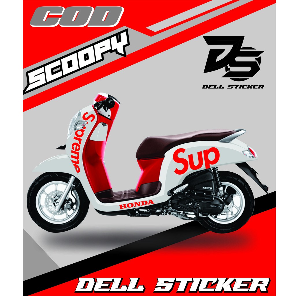 STICKER SCOOPY / SUPREME / STRIPING SCOOPY / TERLARIS