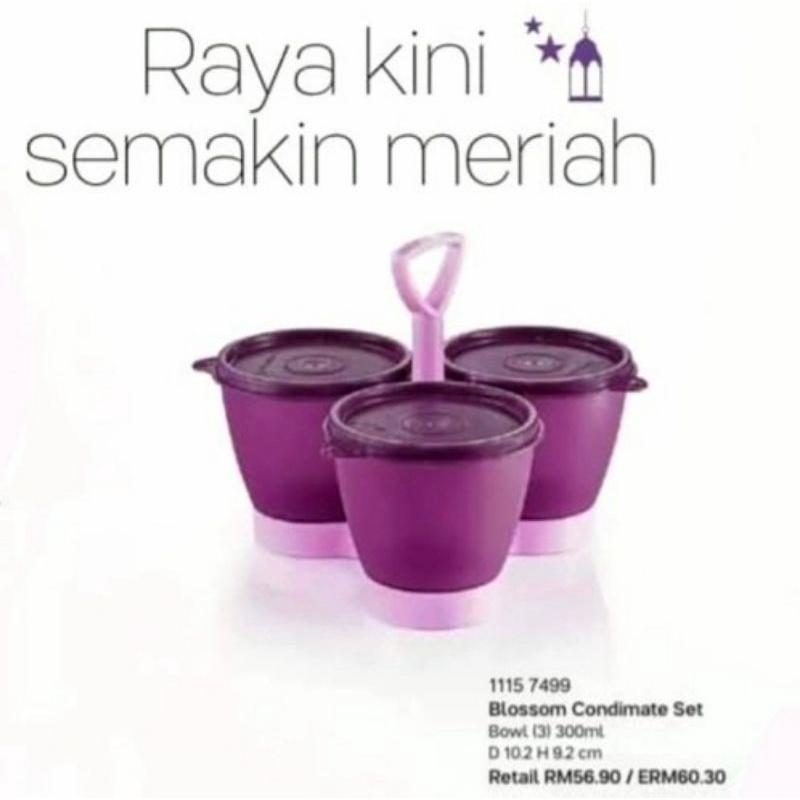 Tupperware condimate set - wadah garem - wadah micin - wadah rayco - wadah masako