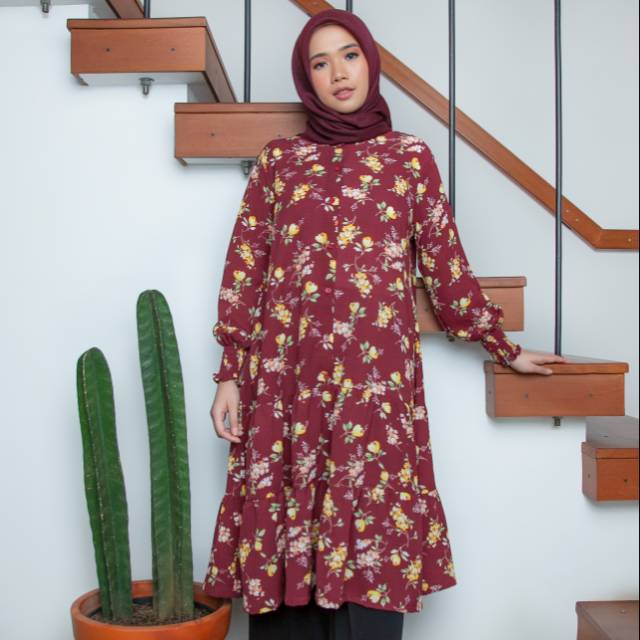 Tunik/atasan/baju/baju hijab/baju hijabers/baju hijab Bandung/halika