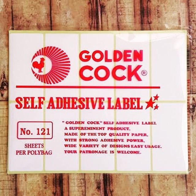 

Label Undangan Golden Cock No 121