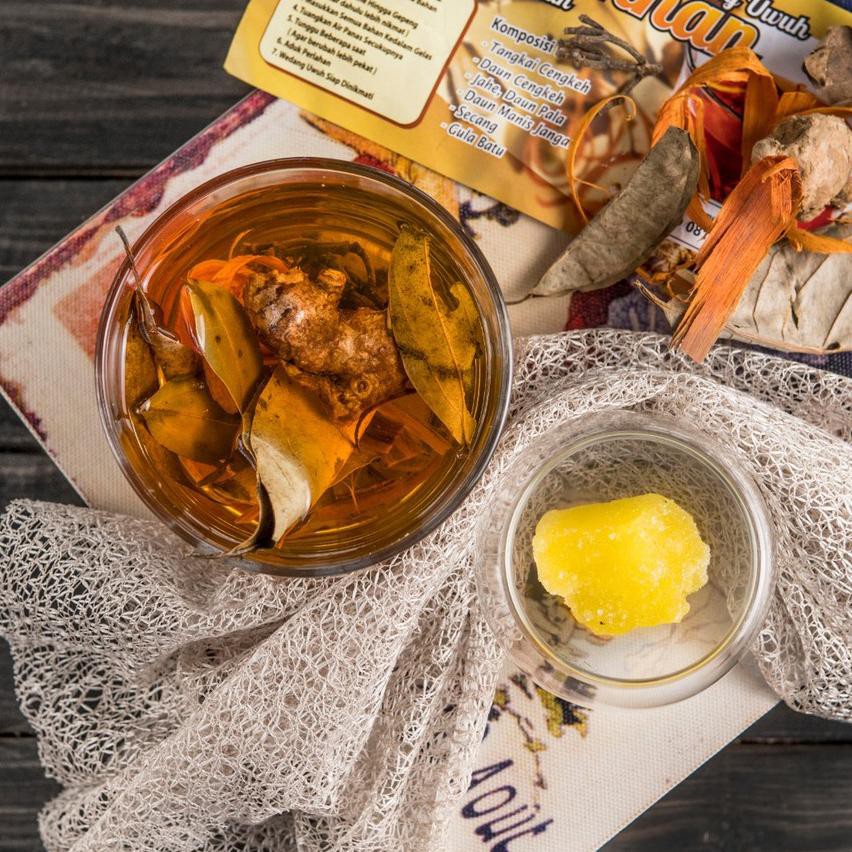 

PROMO 11.11 KODE-288 Wedang Uwuh Komplit Tinggal Sedu Jahe Rempah Gula kristal isi 10