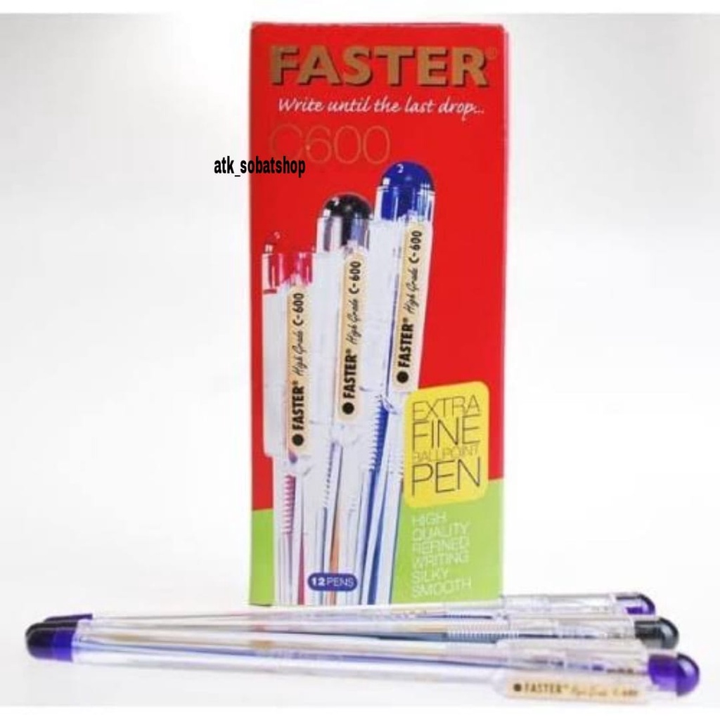 

Pulpen /Ballpen/Pen FASTER C-600 Original / (1 PCS)
