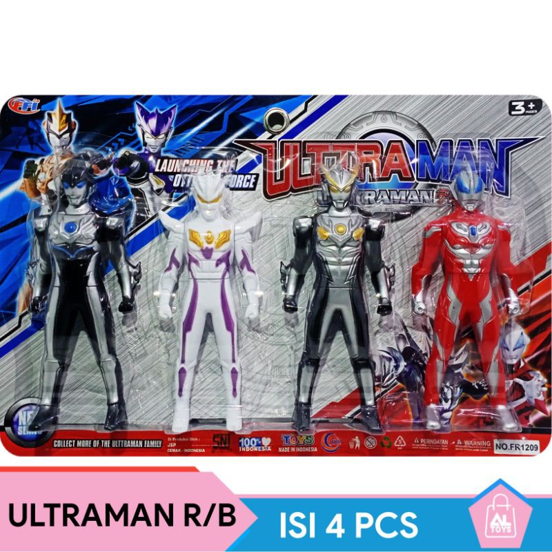 MAINAN FIGURE ROBOT ULTRAMAN RB SET ISI 4PCS