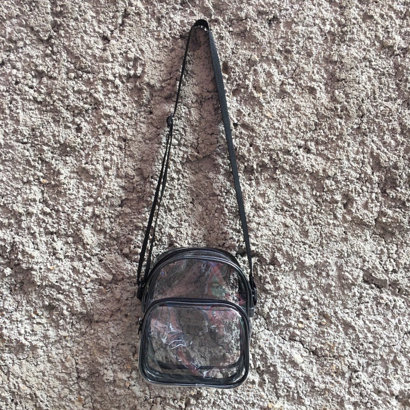 tas transparan tas slingbag