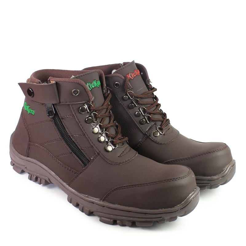 SEPATU SAFETY BOOTS PRIA KICKERS MORISEY UJUNG BESI RESLETING TOURING HIKING BIKERS MURAH
