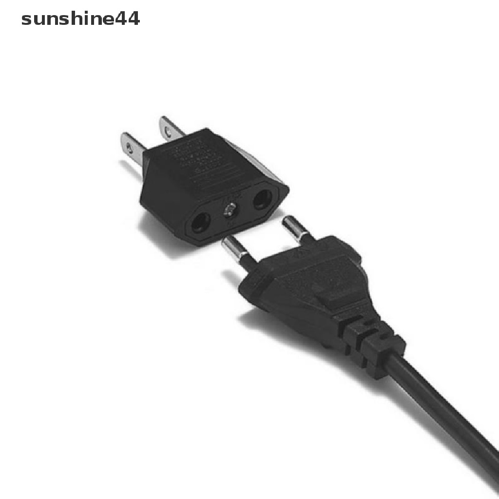 Sunshine Adapter Konverter Power Plug EU Ke US / USA Untuk Travel