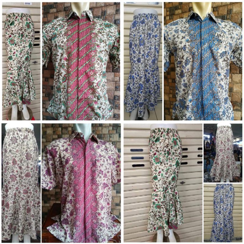 COUPLE KEMEJA ROK DUYUNG OUTFIT PESTA BATIK COUPLE