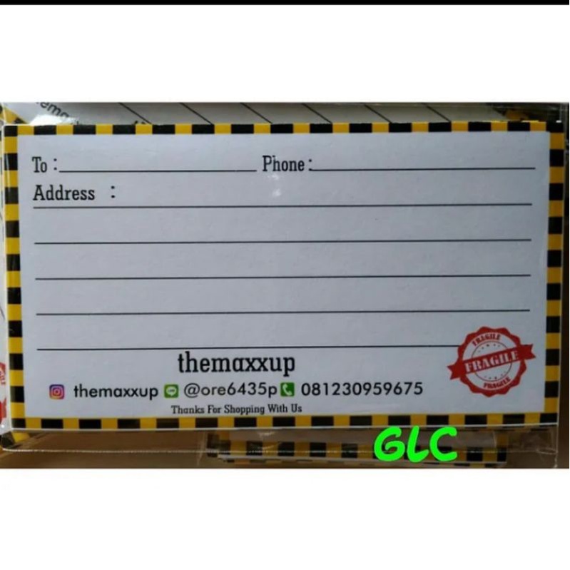 

stiker alamat 5,5*10cm motif elegan lucu unik