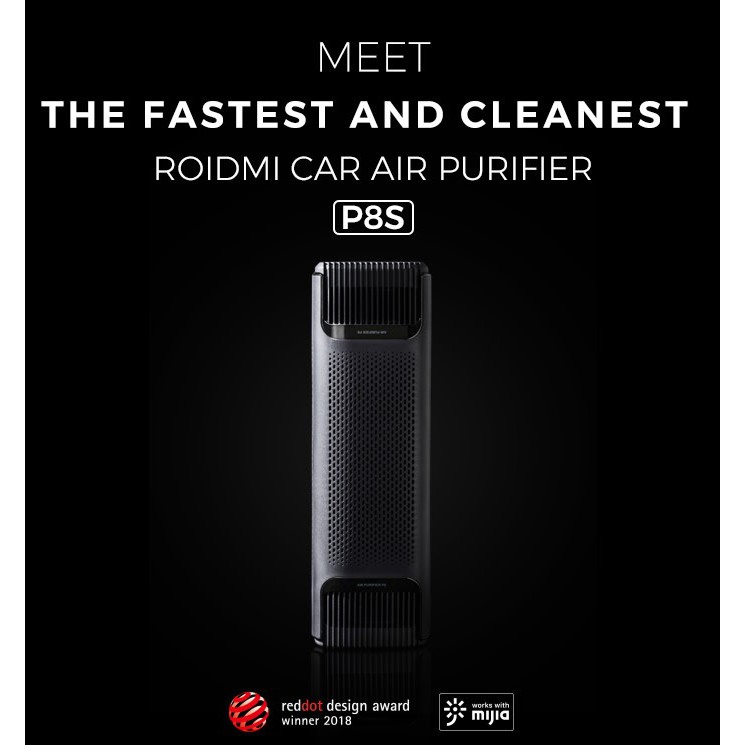 AKN88 - ROIDMI P8S Car Air Purifier - Penjernih Udara Dalam Mobil