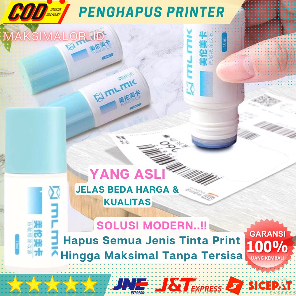 

Penghapus Print MLMK Cairan Penghapus Printer Thermal Permanen Model Stick Yang Mudah Untuk Dibawa Original Garansi