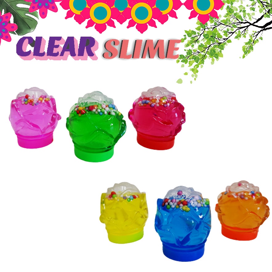 Mainan Anak Slime/Clear Slime/ Slime Bentuk Bunga 96M