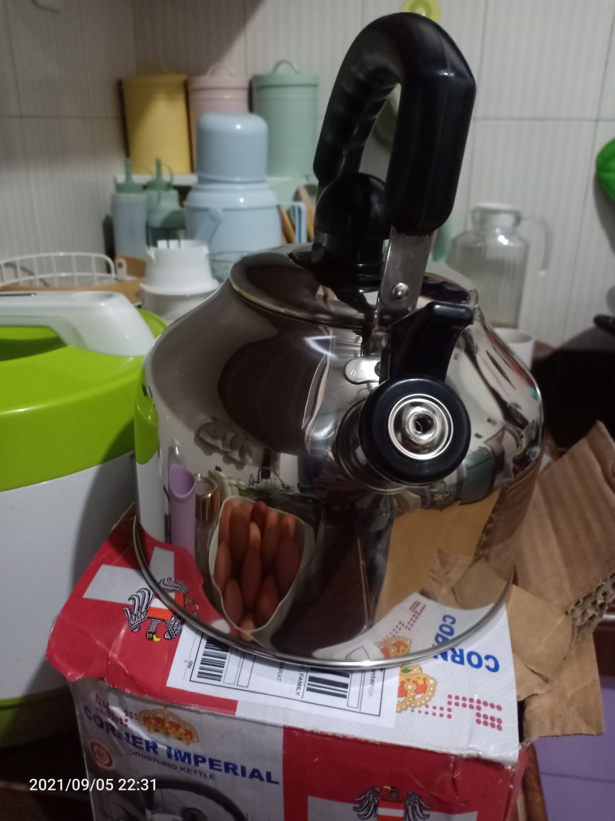 Teko Air Masak Bunyi Stainless Steel Imperial 4 Liter