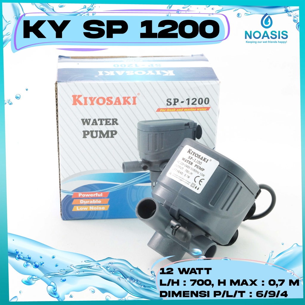 POMPA AIR CELUP AQUARIUM KIYOSAKI SP 1200 SUBMERSIBLE PUMP