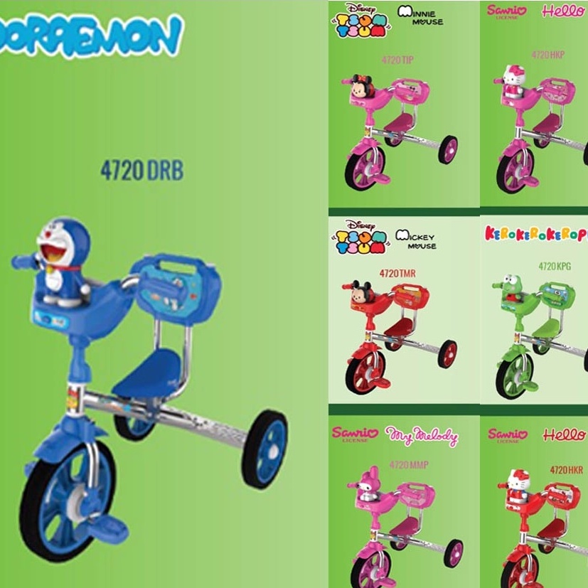 sepeda roda 3 anak nakami 4720