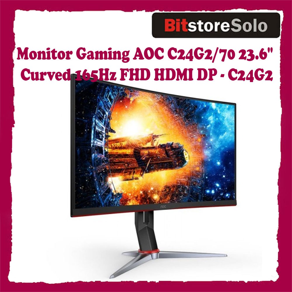 Monitor Gaming Lengkung Aoc C24g2 70 23 6 Curved 165hz Shopee Indonesia