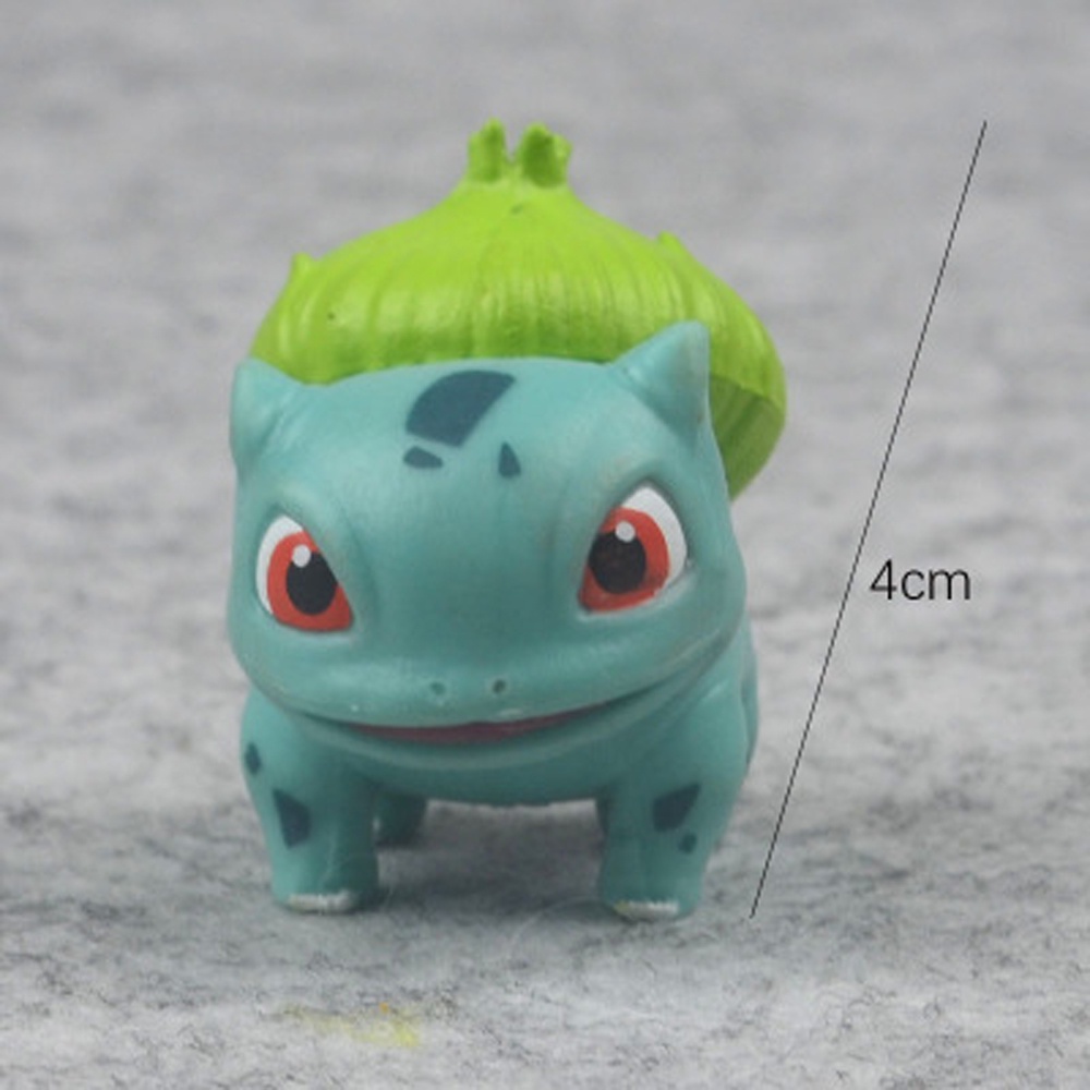 MXBEAUTY Collection Pokemon Figures 3-9cm Model Toys Pikachu Figures Anime Bulbasaur Charmander Vulpix Squirtle Abra Action Figures