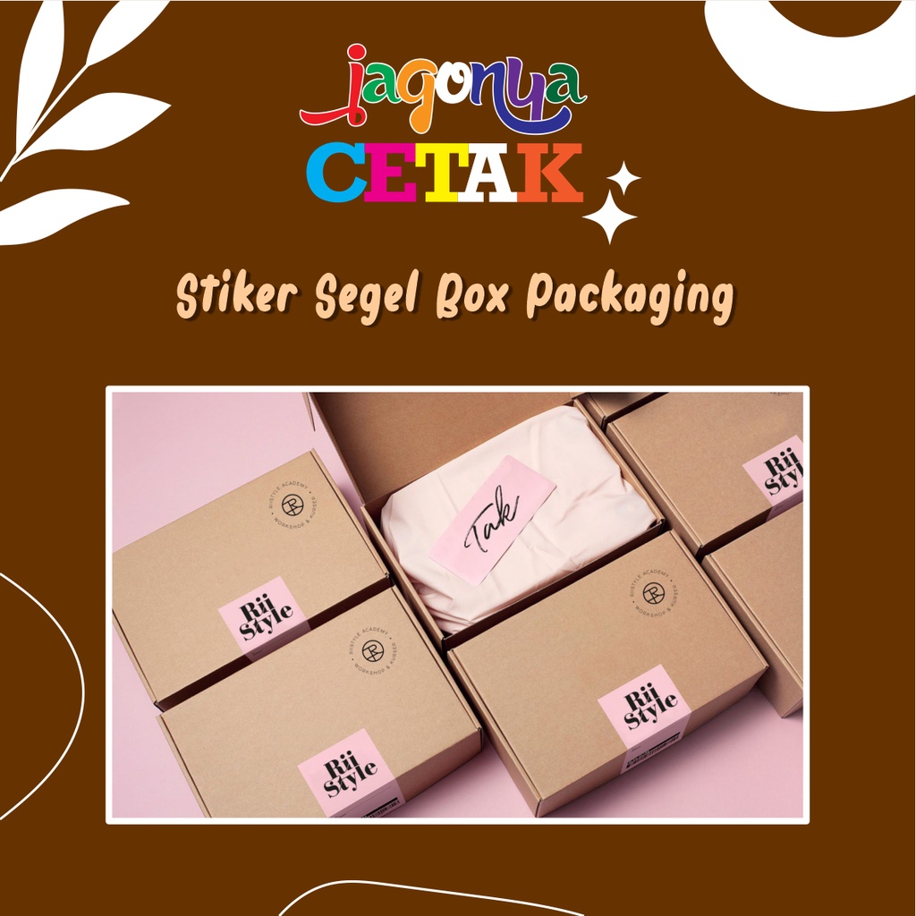 Jual Stiker Segel Box Packaging I Stiker Seal Box I Stiker Segel