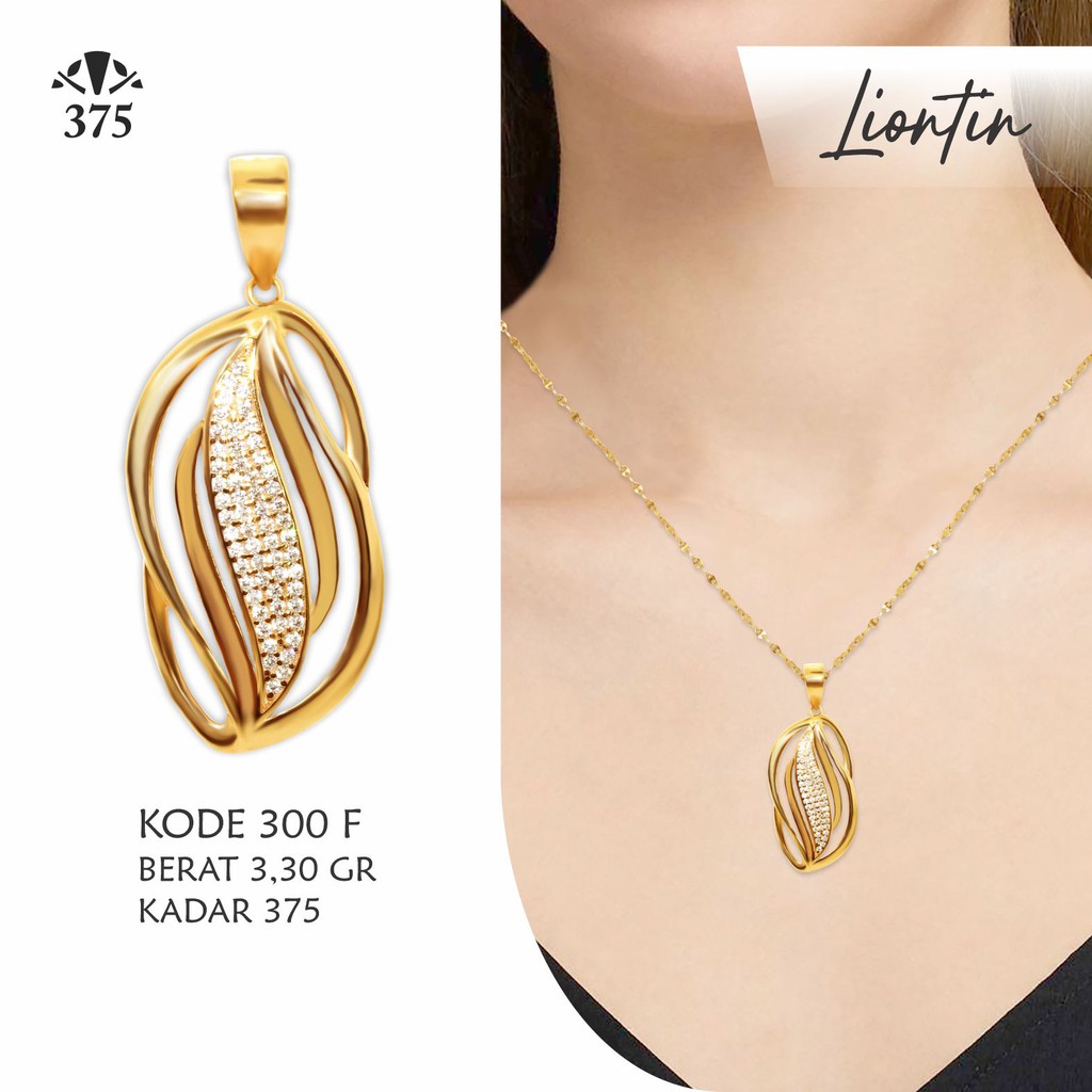 TM375 LIONTIN EMAS ASLI VARIASI ELEGANT KADAR 375