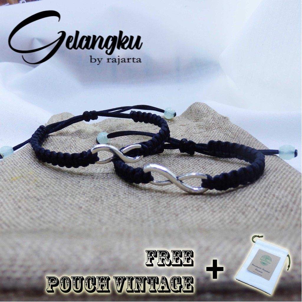 2Pcs Gelang Janji Persahabatan Hadiah Untuk Teman Pasangan Pacar