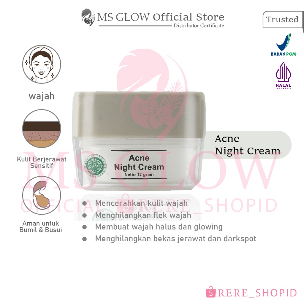 Ms glow Acne Night Cream