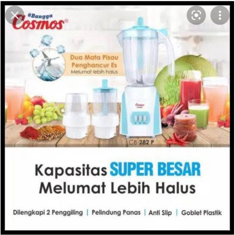 blender cosmos cb282 p tabung plastik