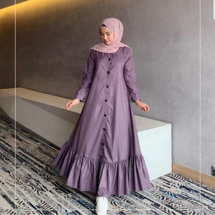Peoni Dress Muslim | Baju Gamis Wanita Termurah | Mirana Maxi Terbaru
